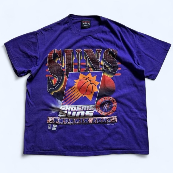 magic johnson Other - Vintage 1990s Purple Magic Johnson Phoenix Suns Graphic T-Shirt XL